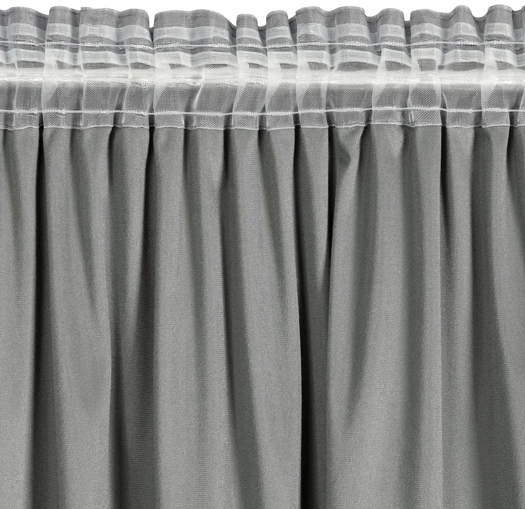 ZATEMŇOVACÍ ZÁVES NA PÁSKE CARLI 140X270 CM STRIEBORNÁ