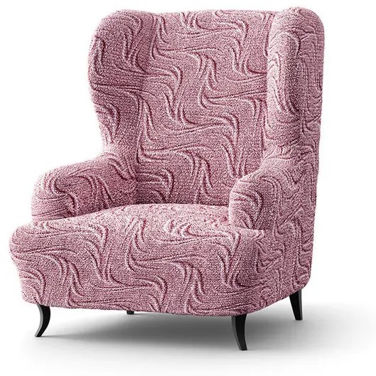 Bielastické poťahy BRILLANTE bordó kreslo ušiak (š. 60 - 110 cm)