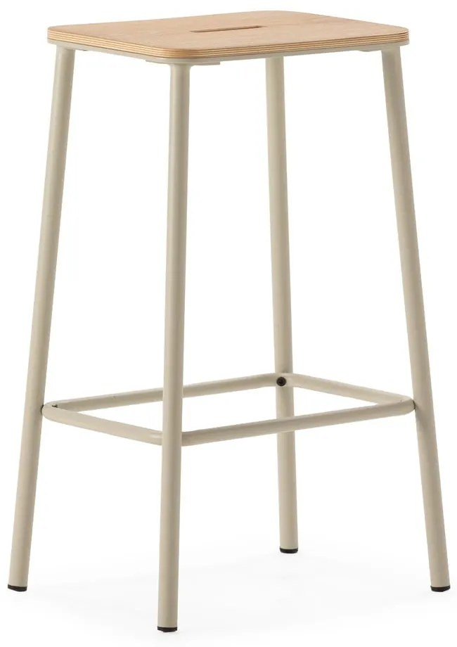 Krémovobiele barové stoličky v súprave 2 ks (výška sedadla 65 cm) Abba – Marckeric