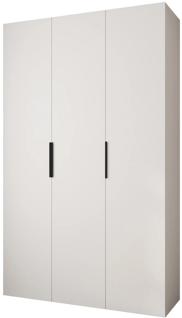 Šatníková skriňa 150 cm Carmela 40-4 (biela + čierna). Akcia -20%. Vlastná spoľahlivá doprava až k Vám domov. 1126653