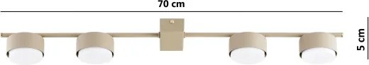 Brilagi - LED Bodové svietidlo MONO 4xGX53/13W/230V béžové
