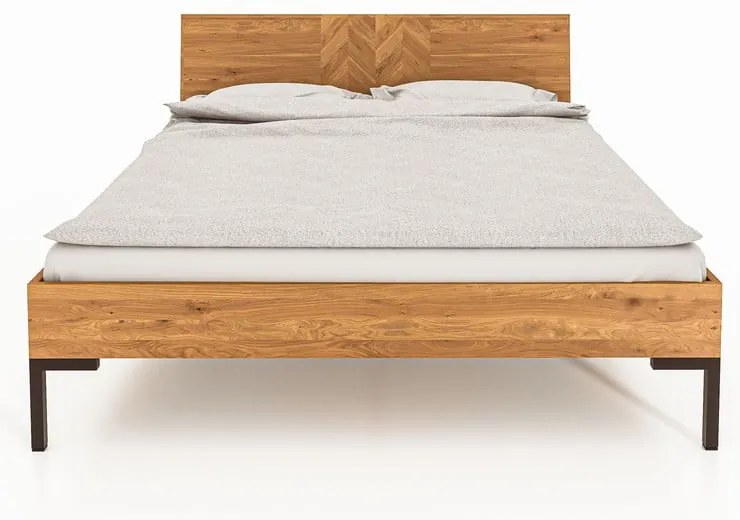 Dvojlôžková posteľ z dubového dreva 180x200 cm Abies 2 - The Beds