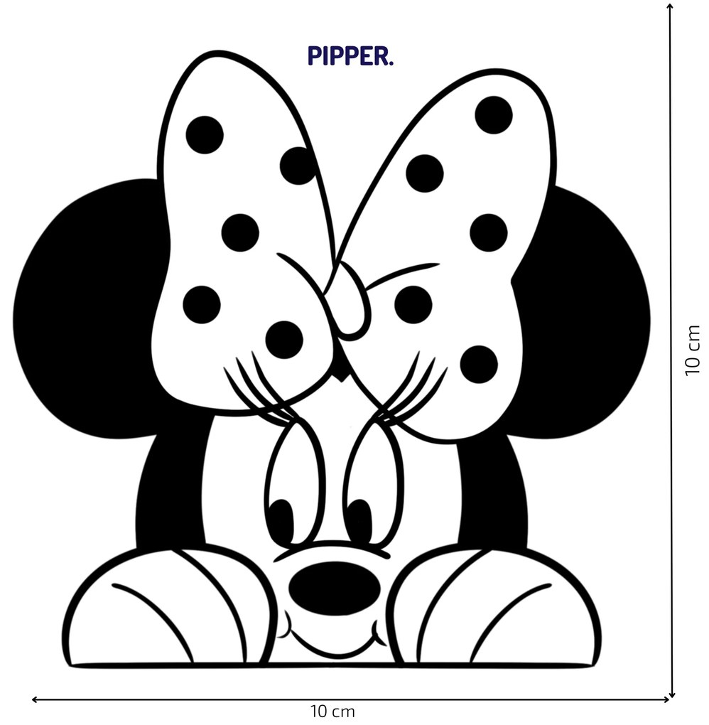 PIPPER. Samolepka nad vypínač "Minnie"
