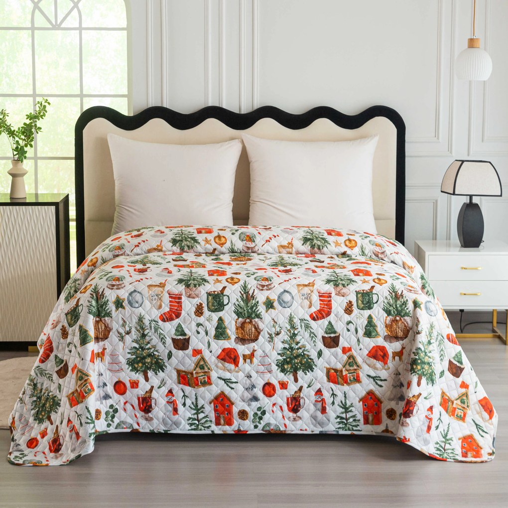 Prehoz na posteľ FESTIVE MAGIC, farebný Rozmer: 170 x 210 cm