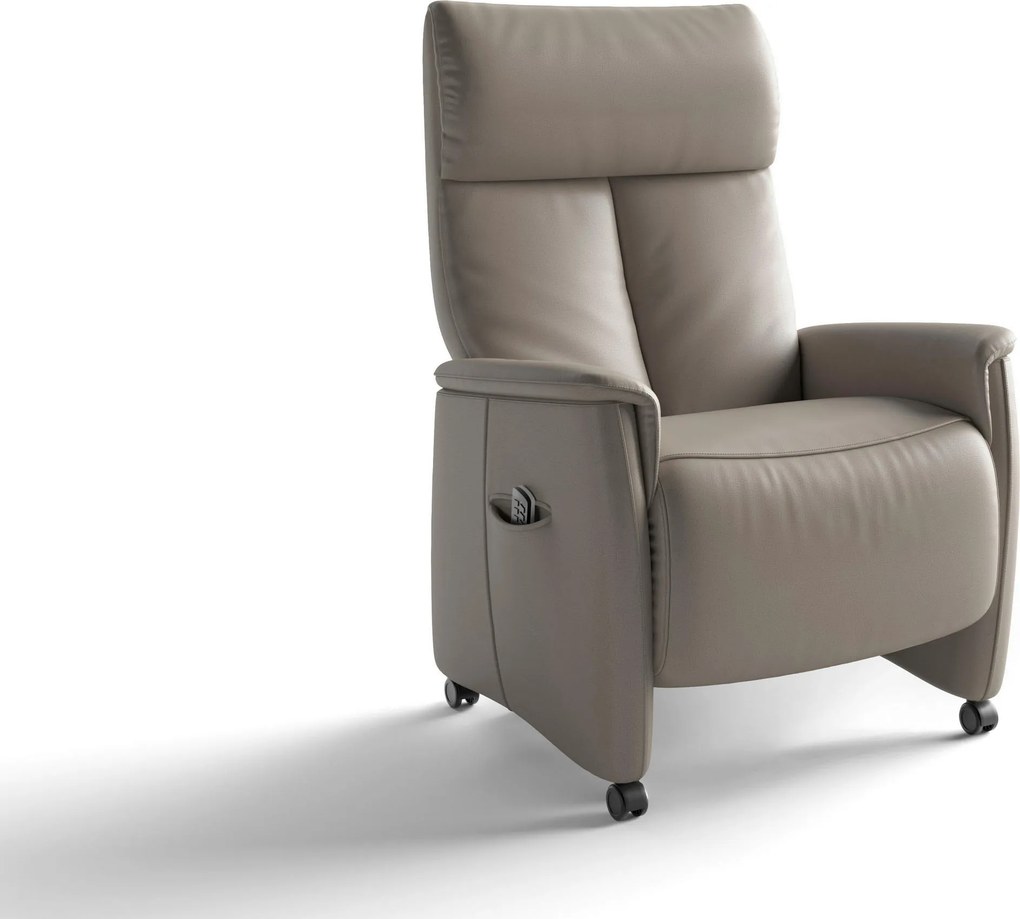 XXXLutz RELAXAČNÉ KRESLO, koža, sivá Sit & More - Online Only obývacie izby - 0001440324J3