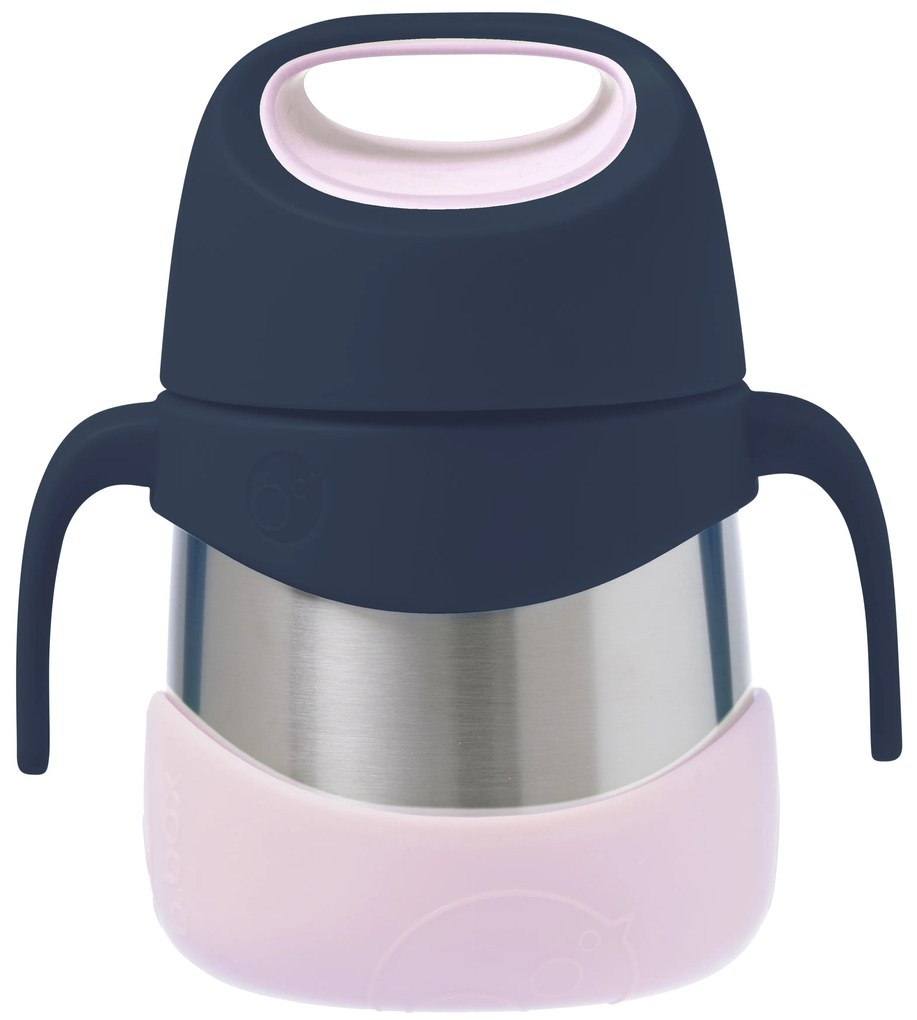 Termoska na jedlo - indigo/ružová