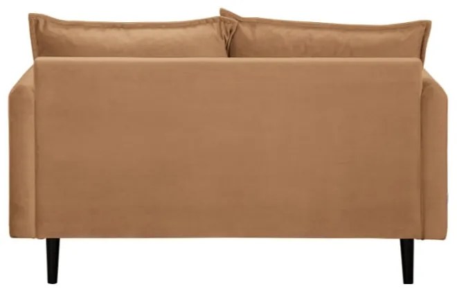 Hnedá zamatová pohovka 138 cm Juli – Ropez