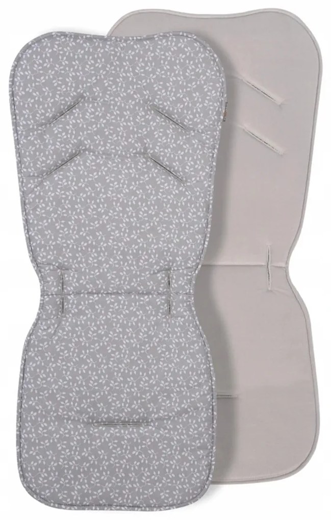Vulpi Obojstranná podložka do kočíka Velvet Simply Grey