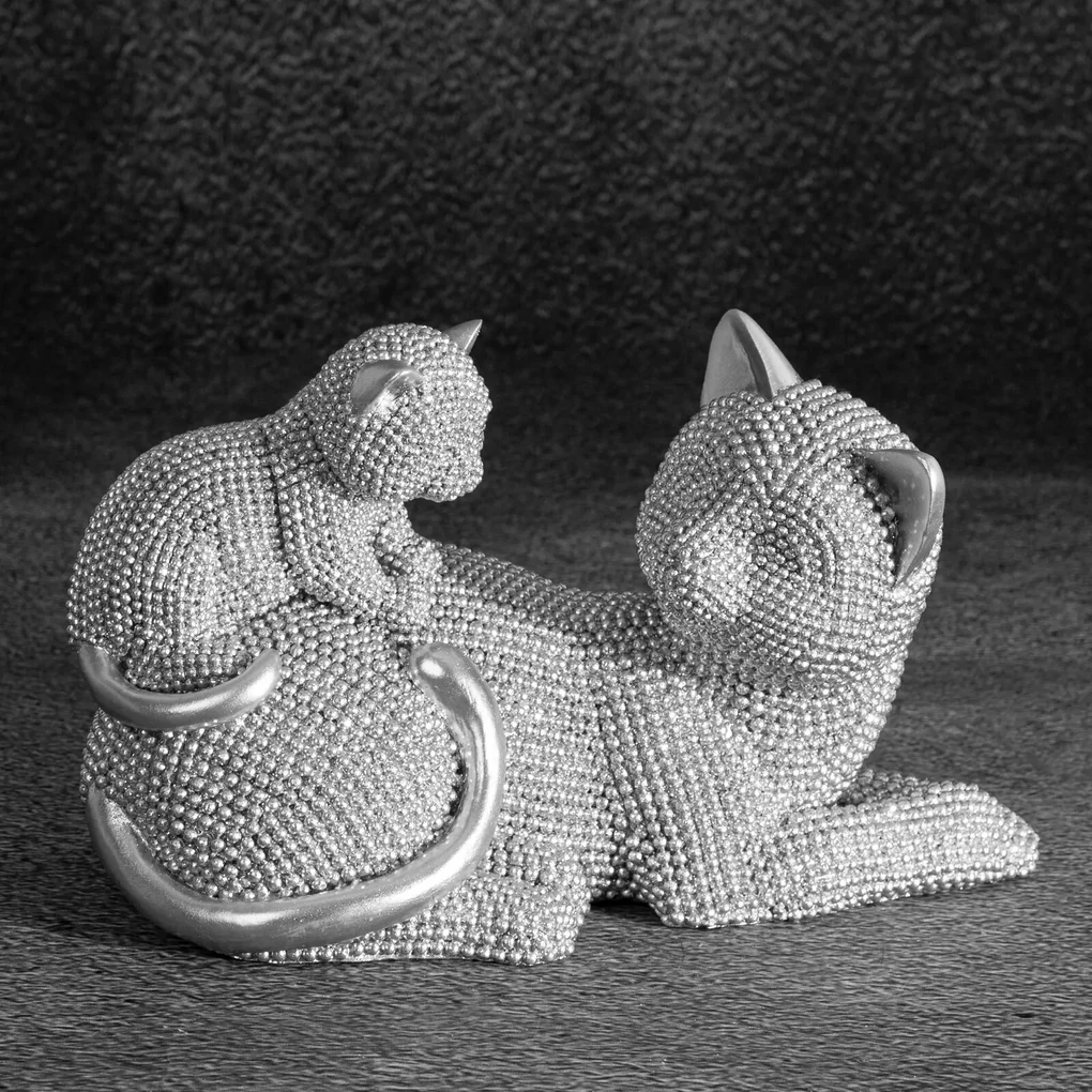 DEKORAČNÁ SOŠKA ELDO 19X9X12 CM STRIEBORNÁ