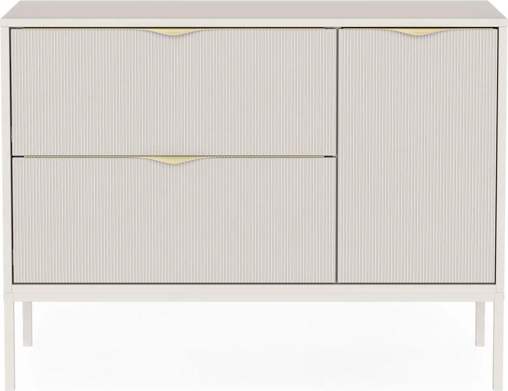 Skříňka pod umyvadlo Livia s deskou 100 cm kašmírová