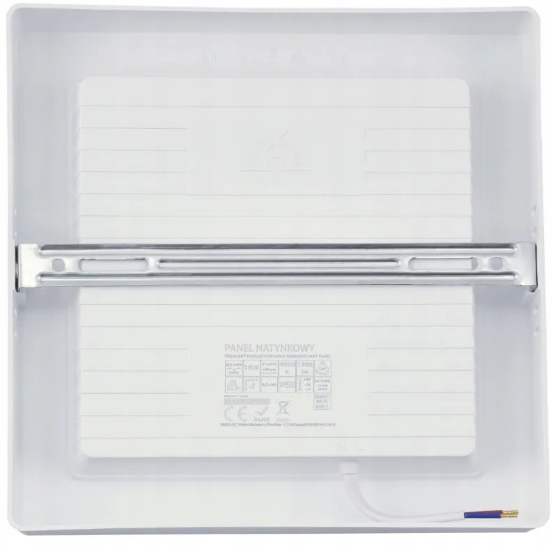BERGE Prisadený štvorcový LED panel 18W - 1980lm - neutrálna farba