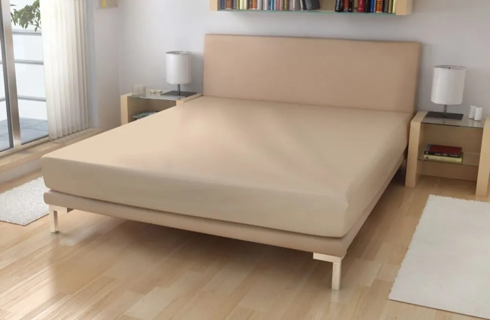 Polášek Jersey plachta s elastanom - Tyrkysová | 140 x 200 cm