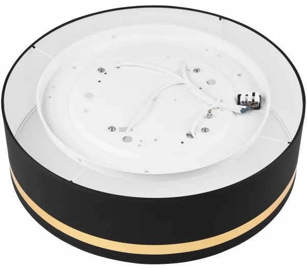 Stropné svietidlo SIRJA STRIPE 4xE27/15W/230V pr. 45 cm čierna