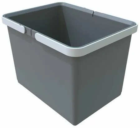 Elletipi Plastový kôš s rukoväťami 12 l, sivá , 12 l