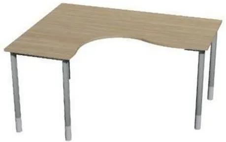 Roh kancelársky stôl Gemi line, 180/80 x 140/65 x 70 E 90 cm, ľavé vyhotovenie, svetlé drevo