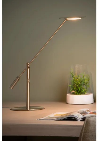 Lucide 19666/09/12 - LED Stmievateľná stolná lampa ANSELMO LED/9W/230V chróm