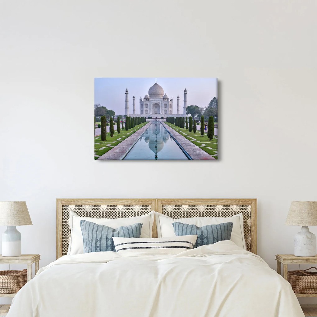 Obraz - Taj Mahal za východu slnka (90x60 cm)