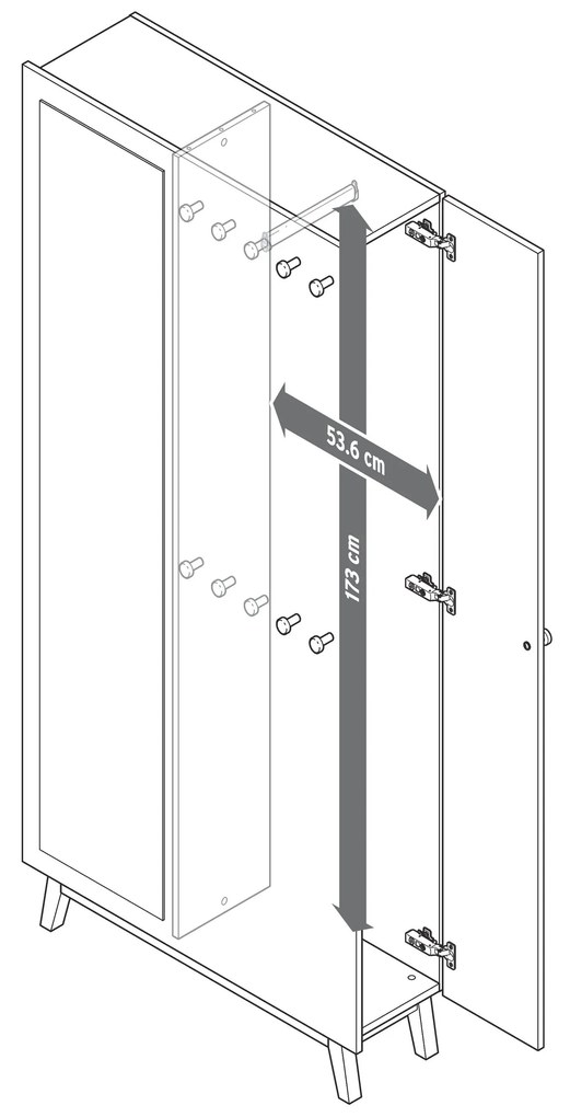 Multifunkčná skriňa do predsiene