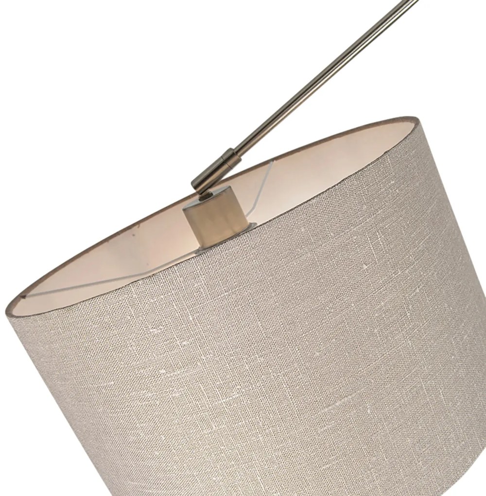 Oceľové závesné svietidlo s tienidlom 35 cm taupe nastaviteľné 2-svetlo - Blitz