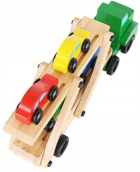 Kruzzel 9353 Ťahač s návesom na prepravu áut 32 cm