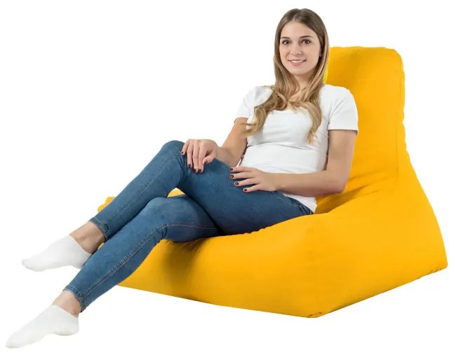 Kreslo Bali ekokoža svetložlté