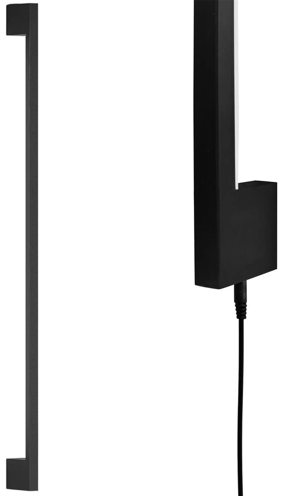 Toolight Toolight, LED nástenné svietidlo 80cm, 12W, 3000K, LHJ063-W, čierna matná, OSW-60032