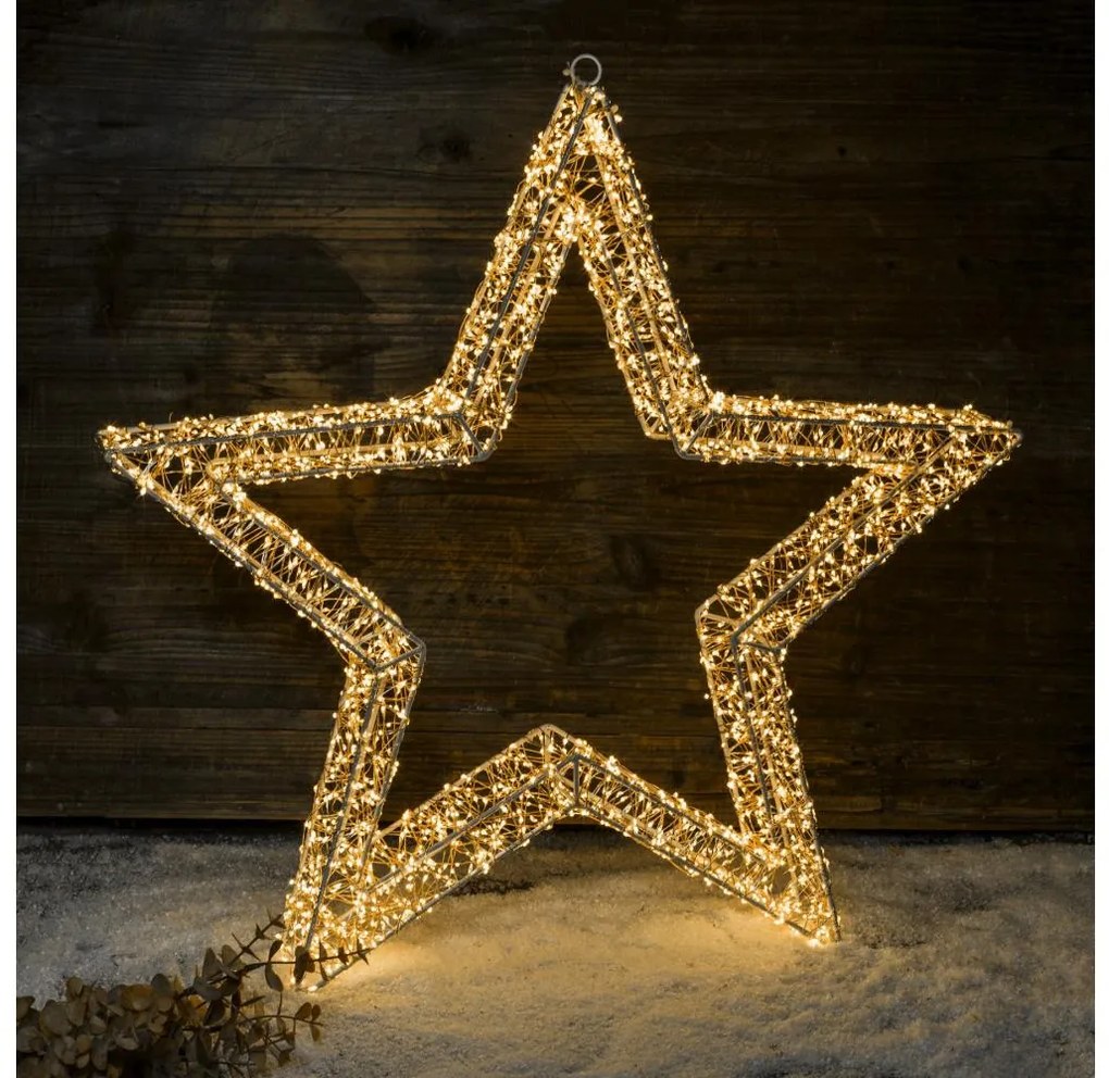 Brilagi - LED vonkajšia vianočná dekorácia LED/6W/230V IP44 50x48 cm hviezda