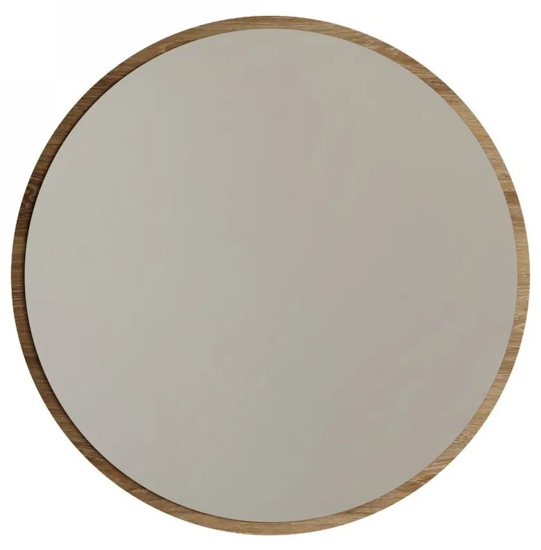 Okrúhle nástenné zrkadlo Ayna 60 cm orech