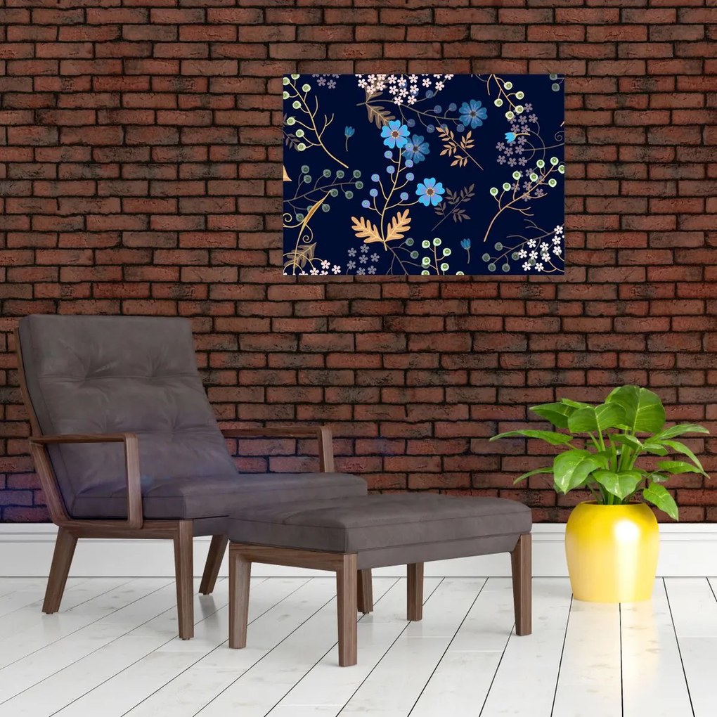 Obraz - Jesenné kvety (70x50 cm)