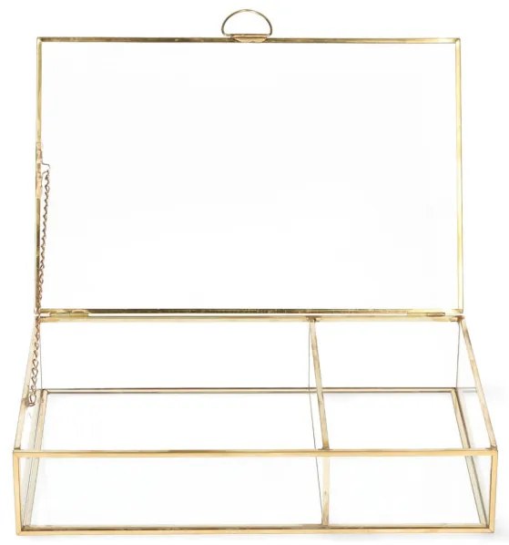 Šperkovnica GRAZIA zlatá 23x15x5 cm