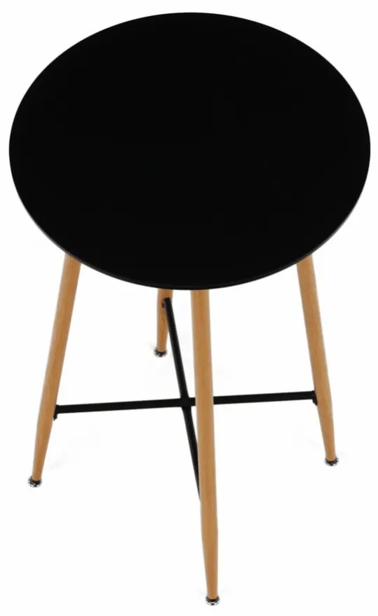 Barový stolík IMAM – čierna / dub