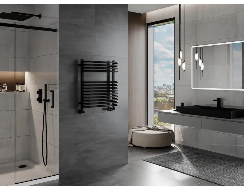 Mexen Apollo, vykurovacie teleso 660 x 550 mm, 384 W, čierna, W117-0660-550-00-70