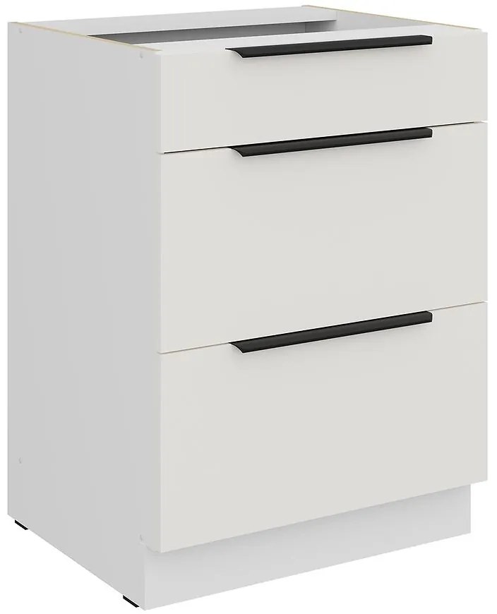 Kuchynská skrinka Aria-Wh/Wh Anti Fingerprint 60d 3s Bb