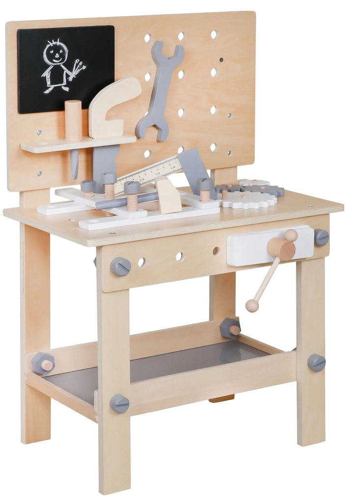 Drevená dielňa pre deti s náradím, ECOTOYS
