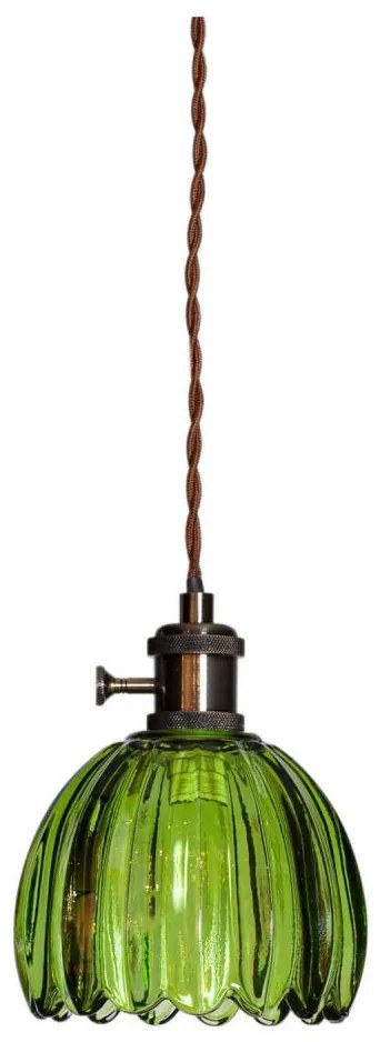 Cottex 8400100-2501 - Luster na lanku NORA 1xE14/5W/230V zelený