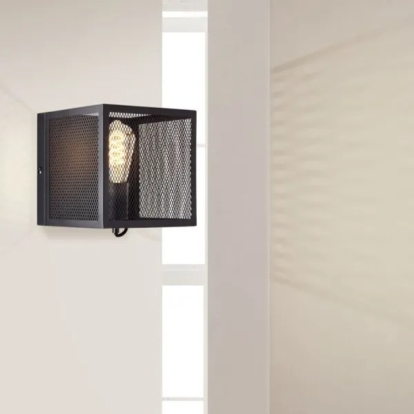 Brilliant - Nástenné svietidlo MAZE 1xE27/40W/230V čierna