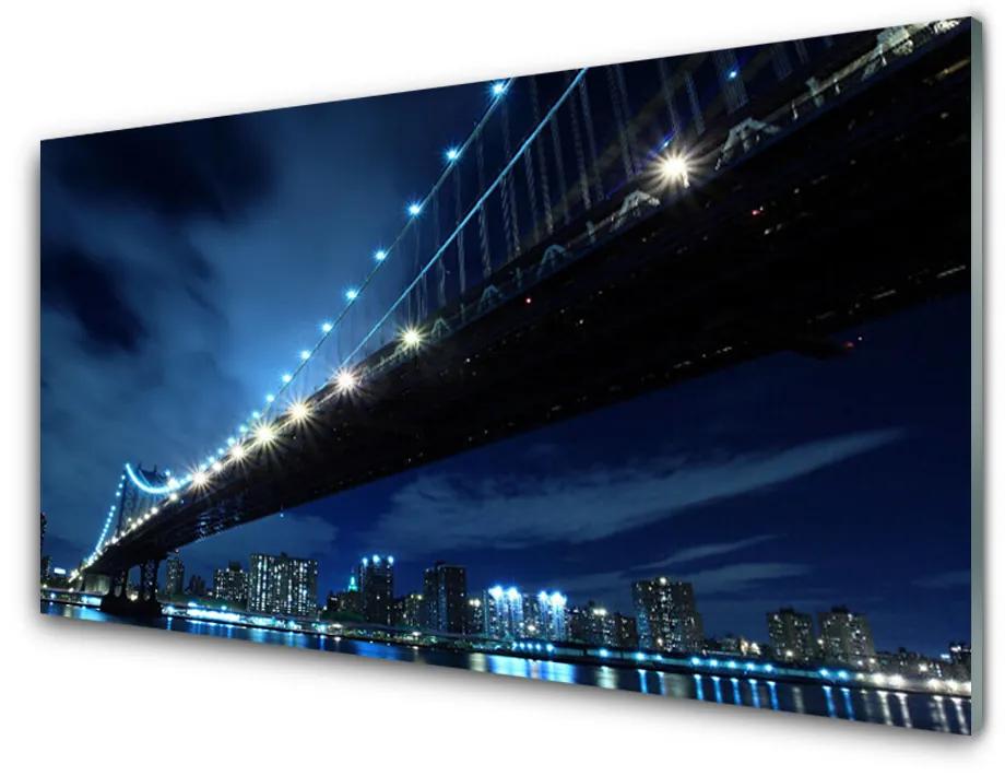 Obraz plexi Most mesto architektúra 140x70 cm
