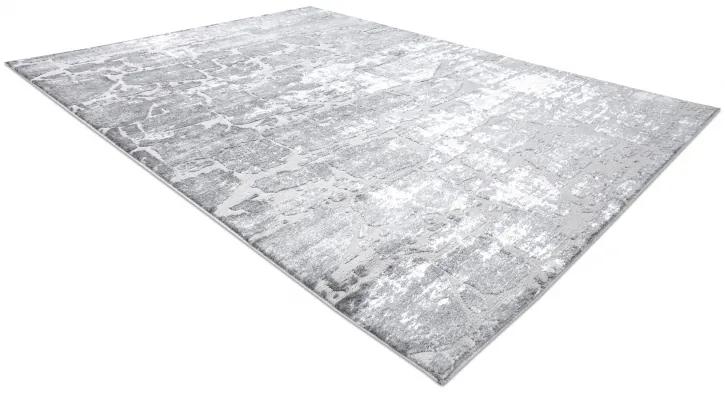 Moderný MEFE koberec   6184 Dlažba tehla, sivý