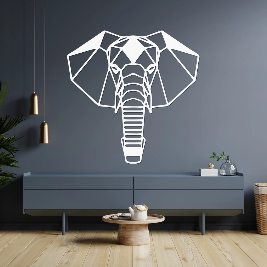 SENTOP | Geometrický slon z dreva – nástenná dekorácia na stenu I SENTOP PR0237
