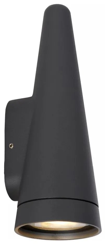 Lucide 27803/01/29- Vonkajšie nástenné svietidlo WIZARD 1xGU10/35W/230V IP54 čierna