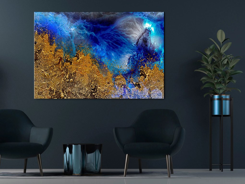 Artgeist Obraz - Gold of the Ocean (1 Part) Wide Veľkosť: 120x80, Verzia: Premium Print