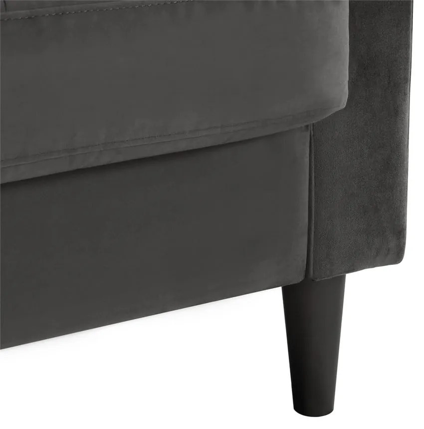 Sivá rohová pohovka Strummer - CosmoLiving by Cosmopolitan