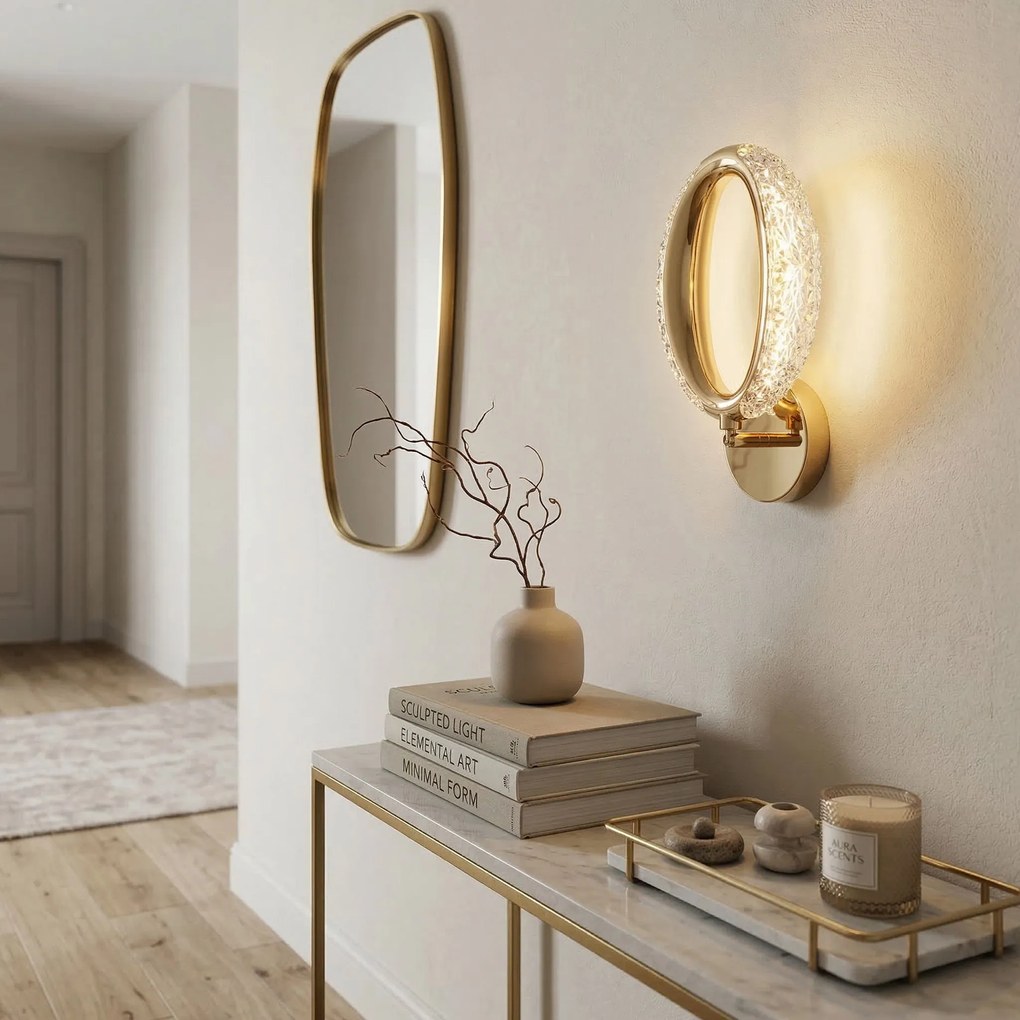 Toolight Rea, NÁSTENNÉ LED SVIETIDLO G174-W GOLD, OSW-07818