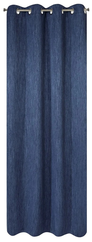 ZATEMŇOVACÍ ZÁVES NA KRÚŽKOCH ROSSIE 140X250 CM NÁMORNÍCKA MODRÁ