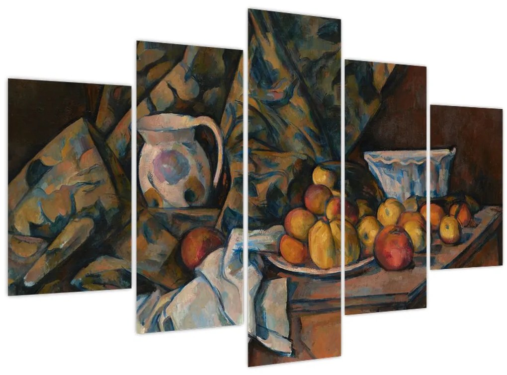 Obraz - Paul Cézanne, Still Life with Apples and Peaches, reprodukcia (150x105 cm)