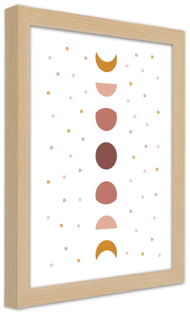 Gario Plagát Moon composition Farba rámu: Čierna, Rozmery: 30 x 45 cm