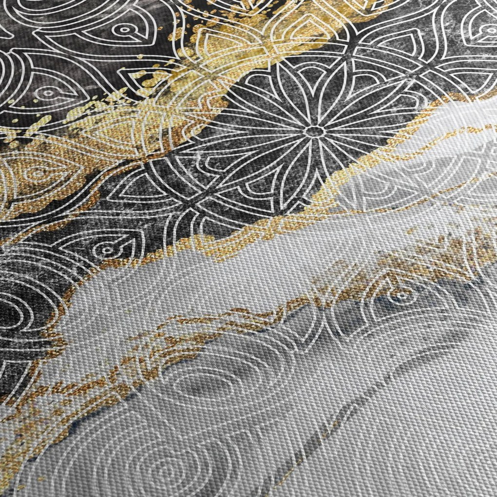 Obraz - Mandala v mramore (120x50 cm)