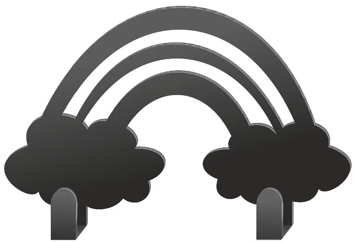 Vešiak na stenu pre deti DÚHA