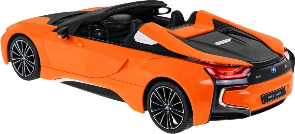 BMW i8 Roadster oranžový RASTAR model 1:12 Auto na diaľkové ovládanie + 2,4 GHz diaľkové ovládanie