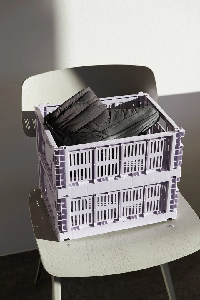 Úložný kôš Hay Colour Crate M tlmená biela